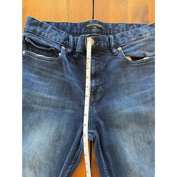 Banana Republic Mens Jeans 32x32 Slim Fit Blue Denim Dark Wash Fall '20 - Picture 7 of 8